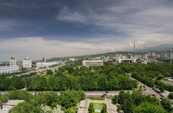 Almaty Vista Cidade Cazaquistão Ásia Central — Fotografia de Stock