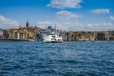 Boğaz 'da İstambul görünümü 