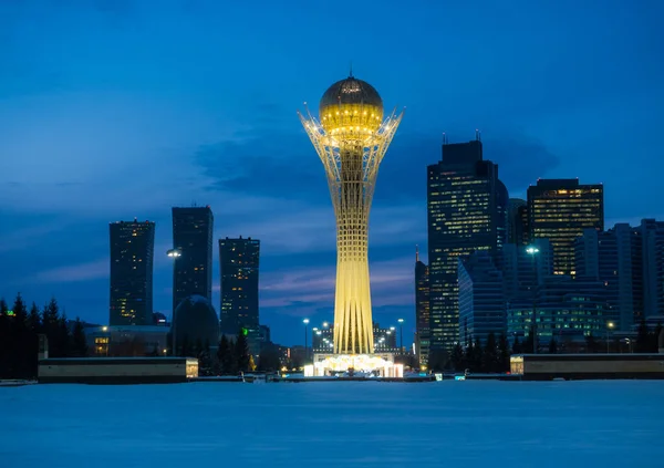 Nur Sultan Astana City View Kazakhstan Стокова Картинка