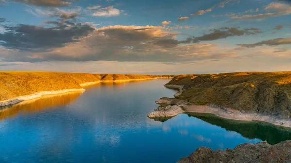 Belle Vue Sur Vallée Rivière Ili Kazakhstan Almaty — Photo