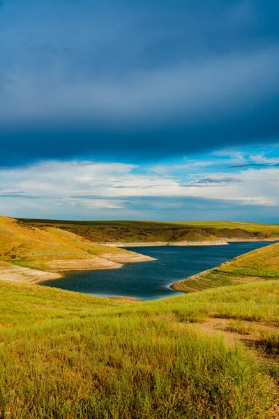 Hermosa Vista Del Valle Del Río Ili Kazajstán Almaty —  Fotos de Stock