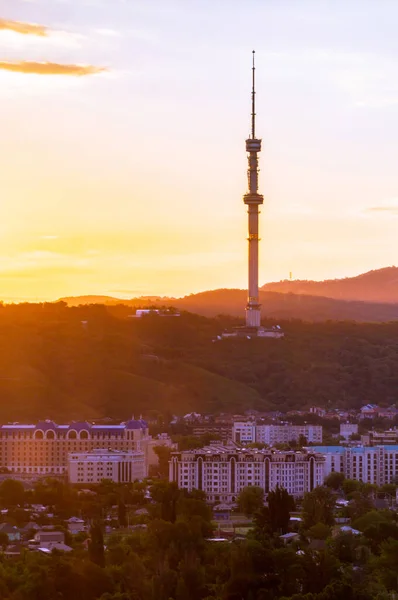 Vista Ciudad Almaty Kazajistán — Foto de Stock