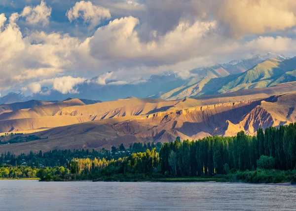 Venkovská Krajina Horami Almaty Kazachstán — Stock fotografie