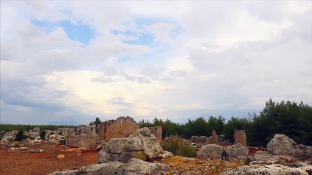 Starověké město Lyrboton Kome v Antalya, Turecko — Stock video