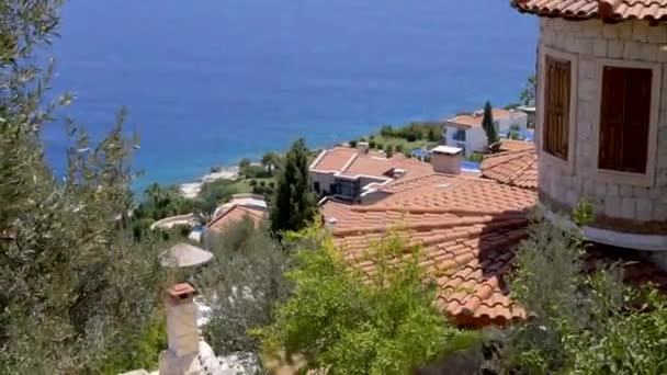 Villa vid Medelhavet — Stockvideo