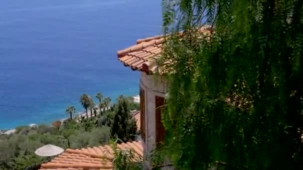 Villa vid Medelhavet — Stockvideo