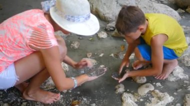 Kadının biri cesede çamur bulaştırıyor.