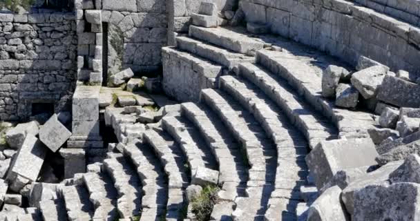 Ancient city Thermessos near Antalya in Turkey — Stock Video