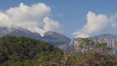 Kış dağı Tahtali resimli manzara
