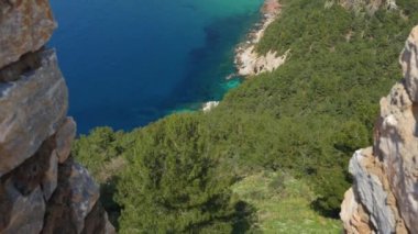 Kaleden Alanya şehir manzarası. Türkiye.
