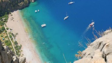 Fethiye'deki Kelebekler Vadisi'nin güzel havadan görünümü