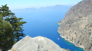 Fethiye'deki Kelebekler Vadisi'nin güzel havadan görünümü