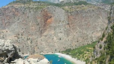 Fethiye'deki Kelebekler Vadisi'nin güzel havadan görünümü