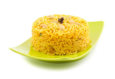 Hint mutfağı Pulav, Vejetaryen Biryani, Vejetaryen Pulav, Sebze Pulav, Biryani veya Sebze Pilav olarak da bilinir.