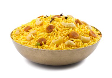Hint mutfağı Pulav, Vejetaryen Biryani, Vejetaryen Pulav, Sebze Pulav, Biryani veya Sebze Pilav olarak da bilinir.