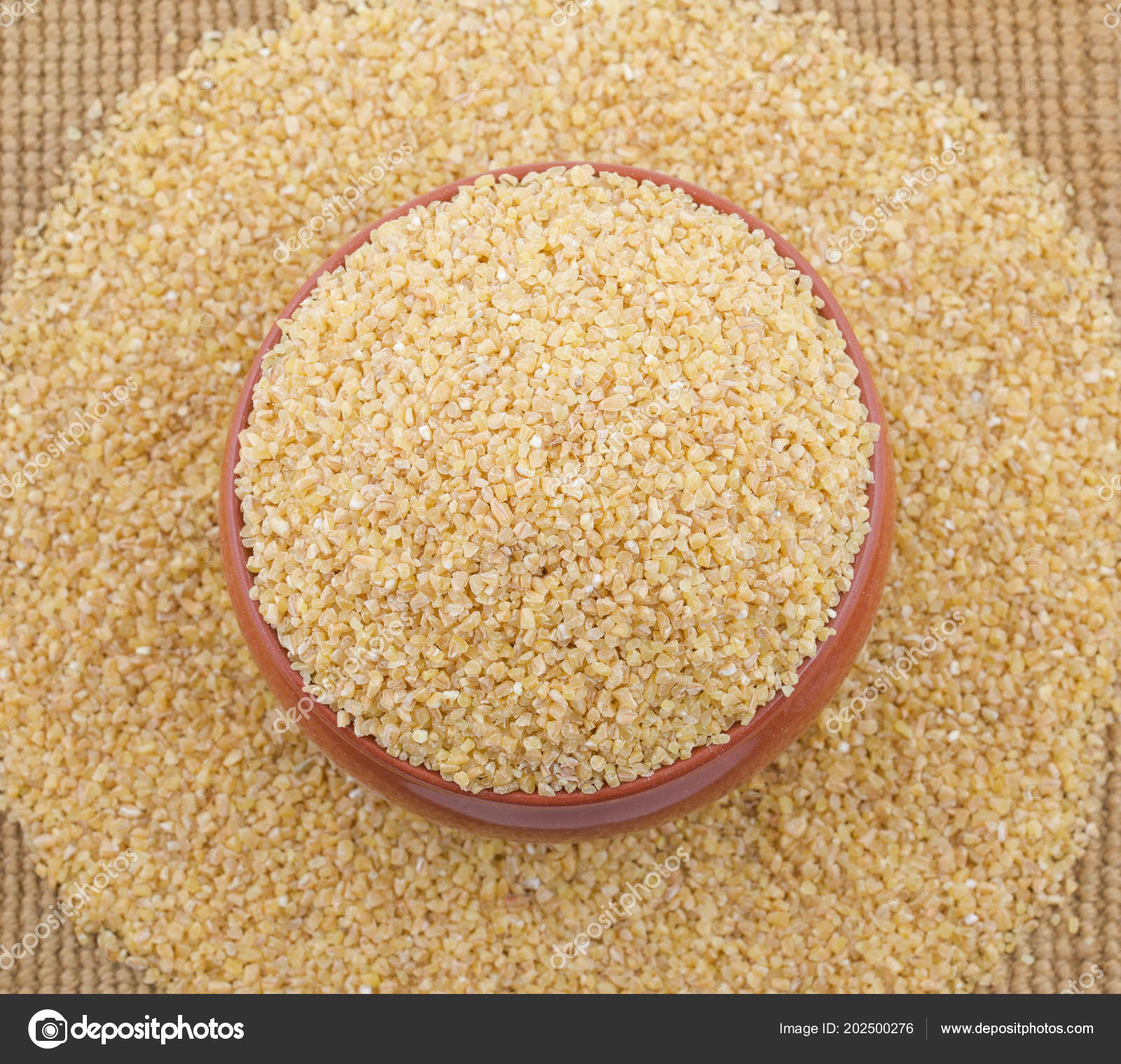 生谷类食品也知道作为碾碎利亚或Daliya ——图库图片© Indian Creation #202500276