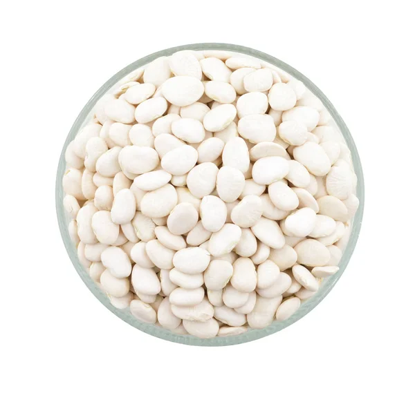 Butter Beans Val Beans Isolated White Background — Stock Photo, Image