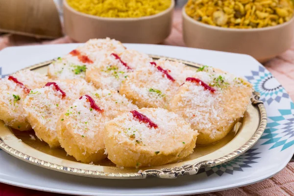 Süßes Indisches Essen Chena Toast — Stockfoto