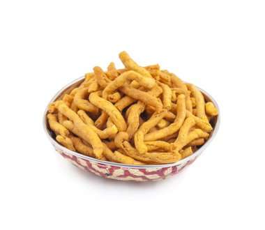 Sev zerdeçal, cayenne ve ajwain ile yağda kızartılmış daha önce görmüş nohut unu hamur yapılan gevrek erişte küçük parçalarından oluşan bir popüler Hint snack besindir.