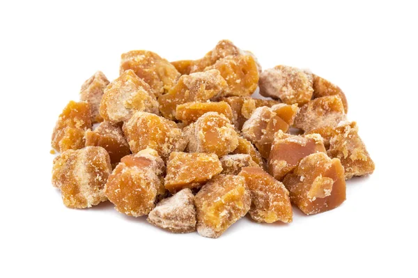 Jaggery Gur Goor 하느님으로 배경에 고립의 — 스톡 사진