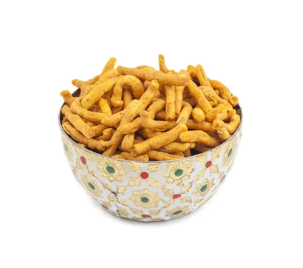 Sev Népszerű Indiai Snack Ételeket Ropogós Tészta Készült Csicseriborsó Liszt — Stock Fotó