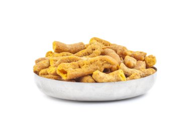 Ganthiya de Ghatiya vardır derin kızarmış Hint aperatifler nohut unundan yapılmış Gathiya biliyorum. Onlar Gujarat bir popüler çay saati snack vardır. Bunlar yumuşak ve değil diğer birçok Hint aperatifler gibi gevrek