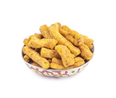 Ganthiya de Ghatiya vardır derin kızarmış Hint aperatifler nohut unundan yapılmış Gathiya biliyorum. Onlar Gujarat bir popüler çay saati snack vardır. Bunlar yumuşak ve değil diğer birçok Hint aperatifler gibi gevrek