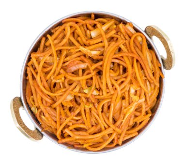 Baharatlı Kızarmış Sebze Chow Mein ayrıca Erişte ya da Hakka Eriştesi olarak da bilinir Erişte ve Sebzeli Popüler Doğu Tabağıdır.