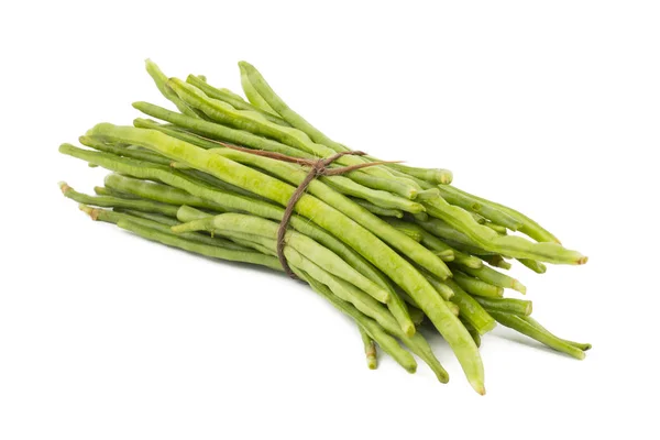 Tas Haricots Verts Également Appelés Haricots Mange Tout Haricots Cordes — Photo