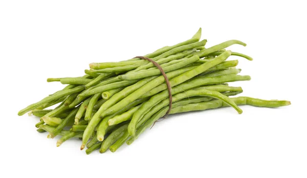 Tas Haricots Verts Également Appelés Haricots Mange Tout Haricots Cordes — Photo