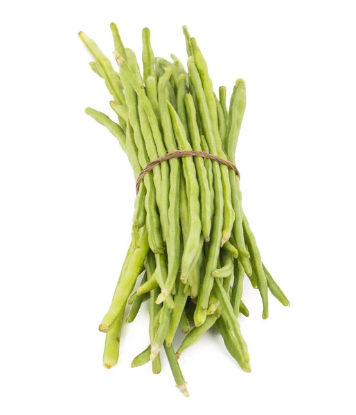 Tas Haricots Verts Également Appelés Haricots Mange Tout Haricots Cordes — Photo