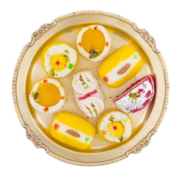 Indische Traditionelle Bengali Süßspeisen Auch Als Bangla Süßspeise Oder Bengalidessert — Stockfoto