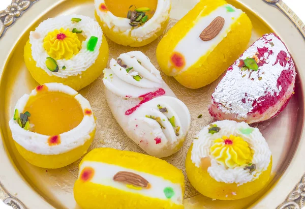 Indische Traditionelle Bengali Süßspeisen Auch Als Bangla Süßspeise Oder Bengalidessert — Stockfoto