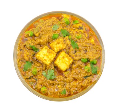 Hint mutfağı Mattar Paneer olduğunu bir vejetaryen Kuzey Hint yemeği oluşan, bezelye ve Paneer dayalı bir domates sos ile Garam Masala baharatlı. Bu kez Hint Tandoori Roti türü ile servis edilir