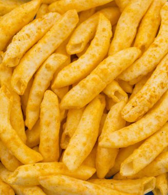 Lezzetli hafif baharatlı patates kızartması Snack