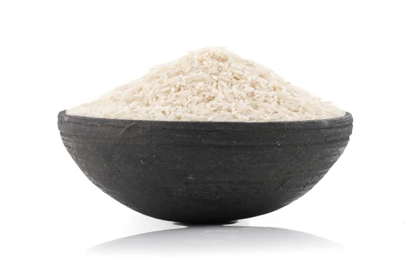 Sağlıklı Taze Çiğ Pirinç Basmati Rice Veya Hint Chawal Olarak — Stok fotoğraf