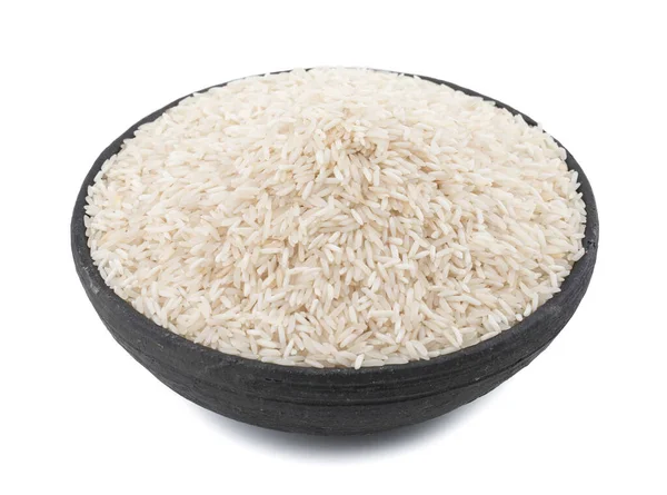 Sağlıklı Taze Çiğ Pirinç Basmati Rice Veya Hint Chawal Olarak — Stok fotoğraf