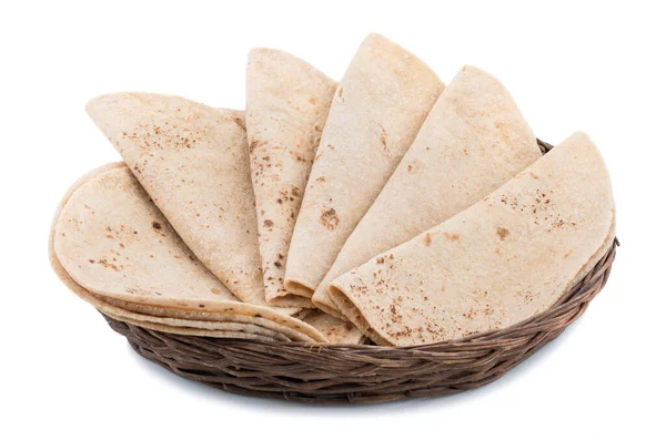 Indiase Traditionele Keuken Chapati Ook Bekend Als Roti Fulka Paratha — Stockfoto