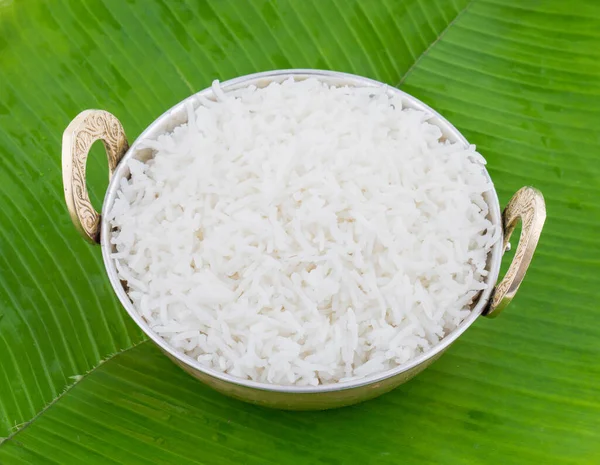 Arroz Cocido Sano Fresco También Conocido Como Arroz Basmati Chal —  Fotos de Stock