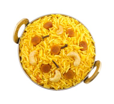 Hint mutfağı Pulav, Vejetaryen Biryani, Vejetaryen Pulav, Sebze Pulav, Biryani veya Sebze Pilav olarak da bilinir.