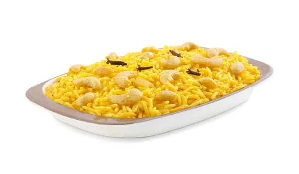 Indiase Keuken Pulao Ook Bekend Als Pulav Vegetarische Biryani Veg — Stockfoto