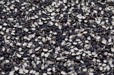 Taze Bölünmüş Siyah Mercimek (Urad Dal) Arkaplan Olarak Dolduruldu