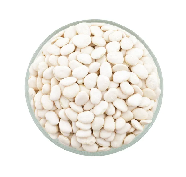 Butter Beans Val Beans Isolated White Background — Stock Photo, Image