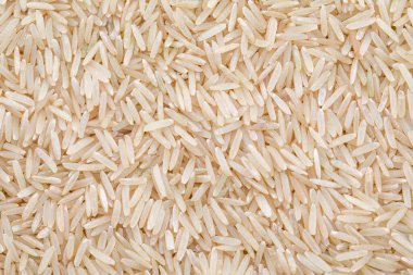 Sağlıklı Taze Kahverengi Pirinç Arkaplanının Yakın Çekimi