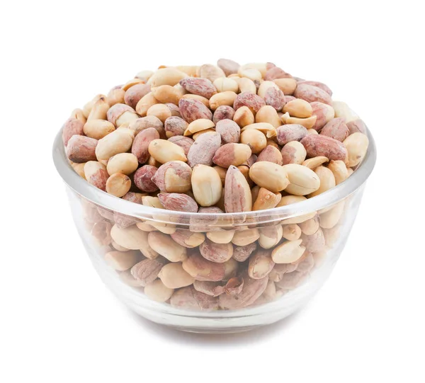 Kacang Dipanggang Sehat Terisolasi Latar Belakang Putih — Stok Foto