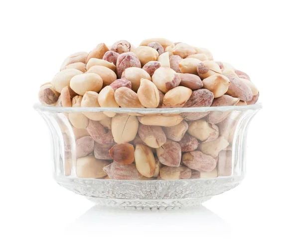 Kacang Dipanggang Sehat Terisolasi Latar Belakang Putih — Stok Foto