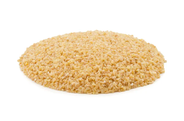 Alimentos Cereales Crudos También Conocidos Como Bulgur Dalia Daliya Aislados — Foto de Stock