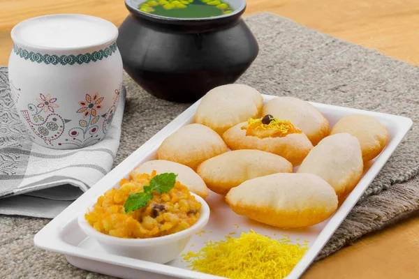 Indian Street Food Pani Puri También Conocido Como Golgappa Golgappe —  Fotos de Stock