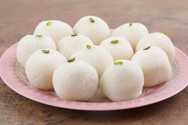 Indiai Édes Rasgulla Ismert Mint Rosogolla Roshogolla Rasagola Ras Gulla — Stock Fotó