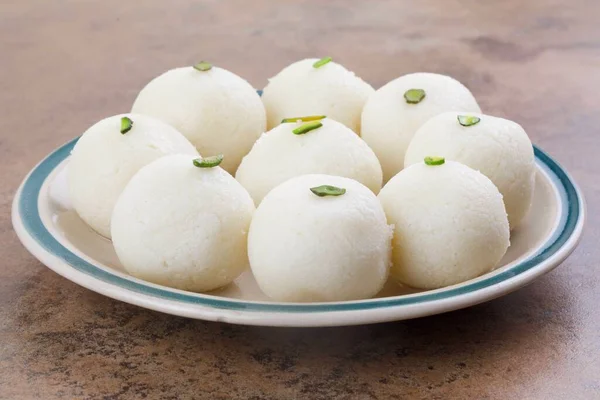 Indiai Édes Rasgulla Ismert Mint Rosogolla Roshogolla Rasagola Ras Gulla — Stock Fotó